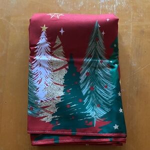 Festive Christmas Tree Tablecloth